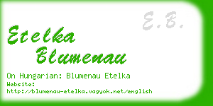 etelka blumenau business card